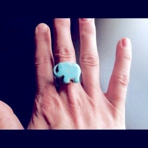 Genuine Turquoise Adjustable Ring